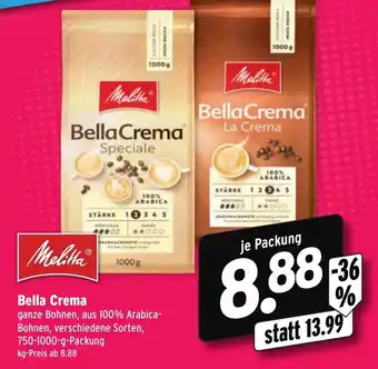 Wasgau Melitta Bella Crema 750-1000g Angebot