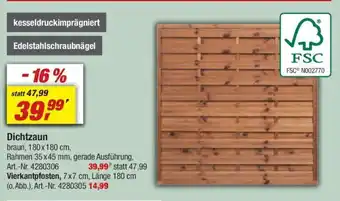 toom Baumarkt Dichtzaun Angebot