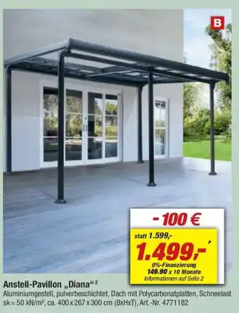 toom Baumarkt Anstell-Pavillon,,Diana" Angebot