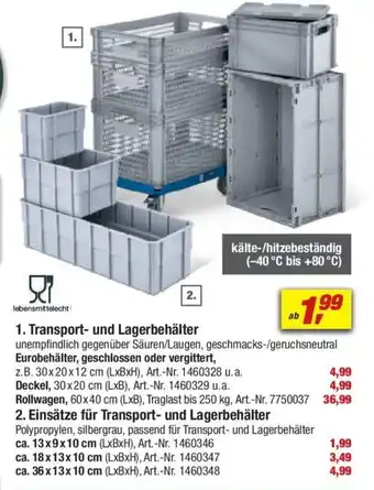 toom Baumarkt 1. Transport- und Lagerbehälter Angebot