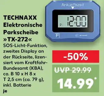Kaufland TECHNAXX Elektronische Parkscheibe TX 272 Angebot