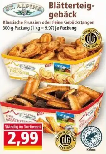 Norma ST. ALPINE Blätterteig- gebäck 300 g Packung Angebot