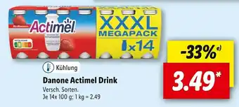 Lidl Danone actimel drink Angebot