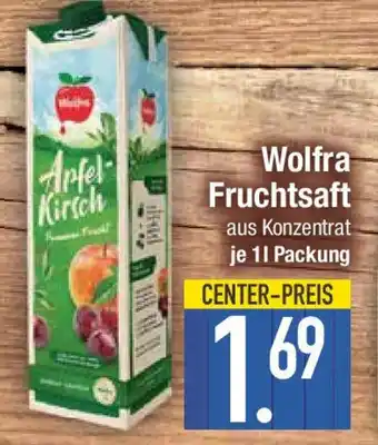 E-Center Wolfra Fruchtsaft 1 l Packung Angebot