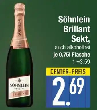 E-Center Söhnlein Brillant Sekt, 0,75 l Flasche Angebot