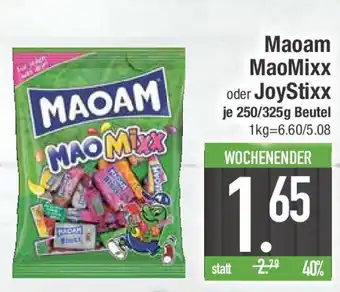 E-Center Maoam MaoMixx oder JoyStixx 250/325g Beutel Angebot