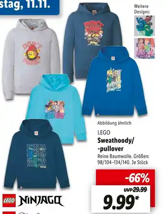Lidl Lego sweathoody/-pullover Angebot