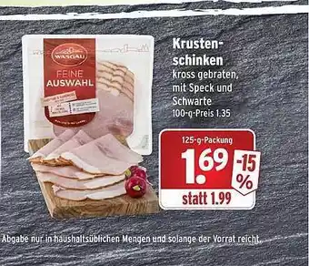 Wasgau Krustenschinken Angebot