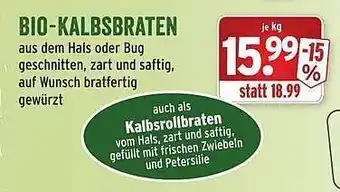 Wasgau Bio Kalbsbraten Angebot