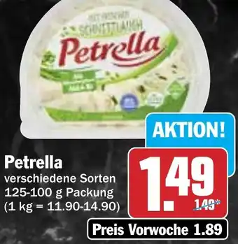 Hit Petrella 125-100 g Packung Angebot