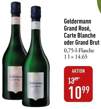 Galeria Markthalle Geldermann Grand Rosé, Carte Blanche oder Grand Brut 0,75 L Flasche Angebot