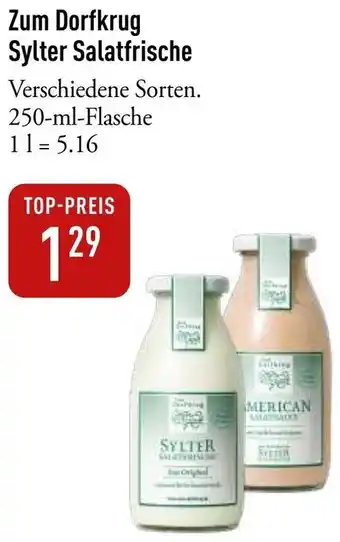 Galeria Markthalle Zum Dorfkrug Sylter Salatfrische 250 ml Flasche Angebot