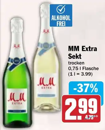 Hit MM Extra Sekt 0,75 L Flasche Angebot