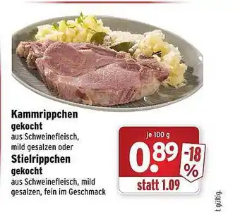 Wasgau Kammrippchen gekocht oder Stielrippchen gekocht Angebot