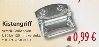 Sonderpreis Baumarkt Kistengriff Angebot