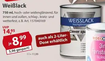 Sonderpreis Baumarkt Weiẞlack 750ml Angebot