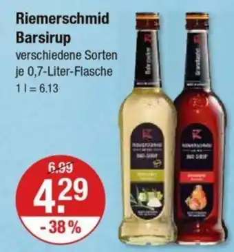 V Markt Riemerschmid Barsirup 700ml Angebot