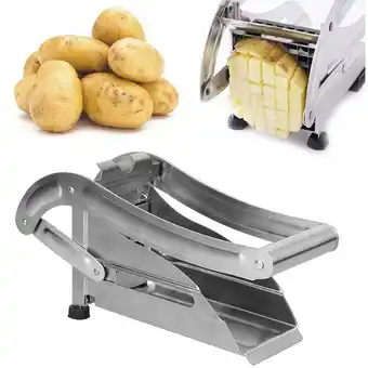 ManoMano Household Professional Pommes-Frites-Schneider aus Edelstahl, manueller Pommes-Frites-Schneider, Pommes-Frites-Schneider, met Angebot