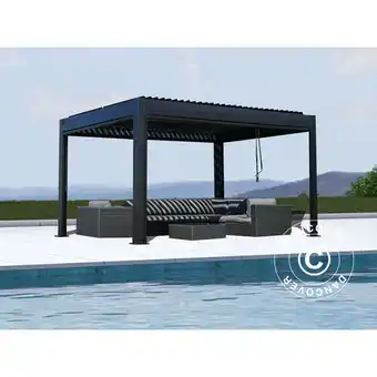 ManoMano Bioklimatische Pergola pavillon San Pablo, 3x4m, schwarz - Schwarz Angebot