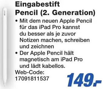 K+B Expert Eingabestift Pencil (2. Generation) Angebot