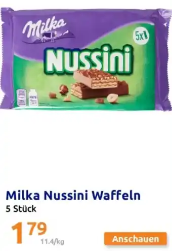 Action Milka Nussini Waffeln 5 Stück Angebot