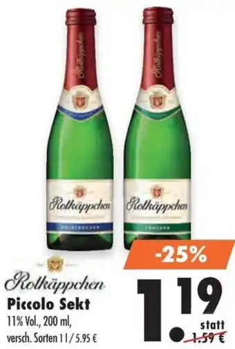 Mäc Geiz Rotkäppchen Piccolo Sekt 200 ml Angebot