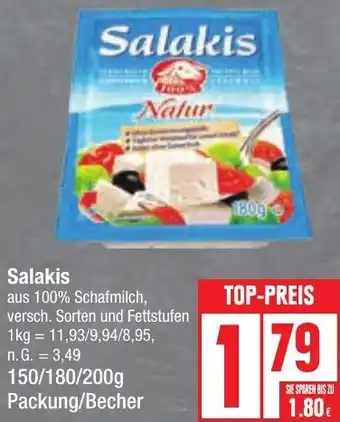 Edeka Salakis 150/180/200 g Packung/Becher Angebot