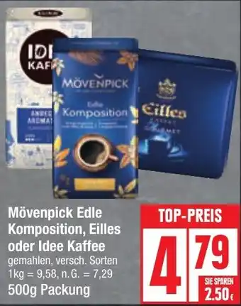 Edeka Mövenpick Edle Komposition, Eilles oder Idee Kaffee 500 g Packung Angebot