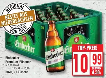 Edeka Einbecker Premium-Pilsener 30x0,33 L Flasche Angebot