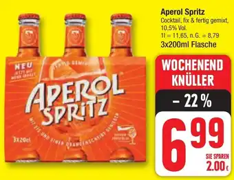 Edeka Aperol Spritz 3x200 ml Flasche Angebot