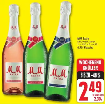 Edeka MM Extra Sekt 0,75 L Flasche Angebot