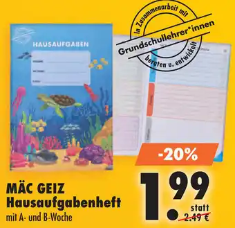 Mäc Geiz MÄC GEIZ Hausaufgabenheft Angebot