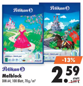 Mäc Geiz Pelikan Malblock Angebot