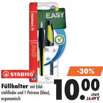 Mäc Geiz STABILO Füllhalter Angebot