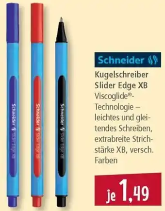 Pfennigpfeiffer Schneider Kugelschreiber Slider Edge XB Angebot