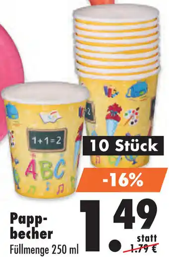 Mäc Geiz Pappbecher 10 Stück Angebot