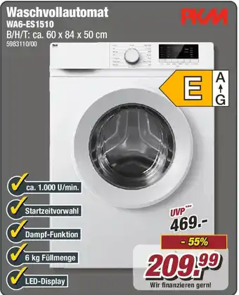 Poco PKM Waschvollautomat WA6-ES1510 Angebot