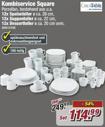 Poco CREATABLE Kombiservice Square Angebot