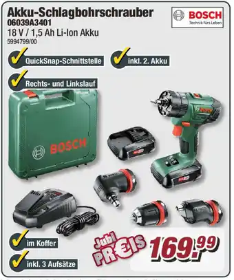 Poco BOSCH Akku-Schlagbohrschrauber 06039A3401 Angebot