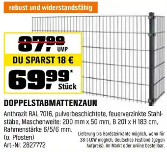 OBI DOPPELSTABMATTENZAUN Angebot