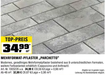 OBI MEHRFORMAT-PFLASTER ,,PARCHETTO" Angebot