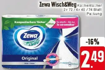 Edeka Zewa Wisch&Weg Küchentücher Angebot