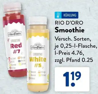 Aldi Süd RIO D'ORO Smoothie 0,25 L Flasche Angebot