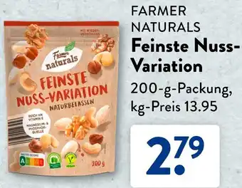 Aldi Süd FARMER NATURALS Feinste Nuss Variation 200 g Packung Angebot