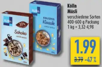 diska Kölln Müsli 400-600 g Packung Angebot