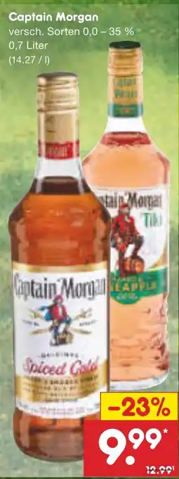 Netto City Captain Morgan versch. Sorten 0,0 - 35% 700ml Angebot