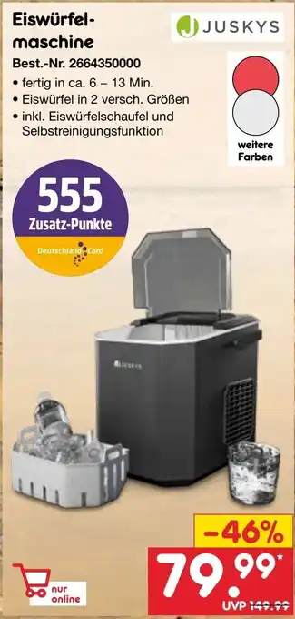 Netto Marken-Discount JJUSKYS Eiswürfel- maschine Angebot