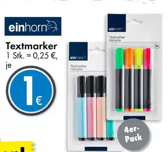 TEDi einhorn Textmarker 4er- Pack Angebot