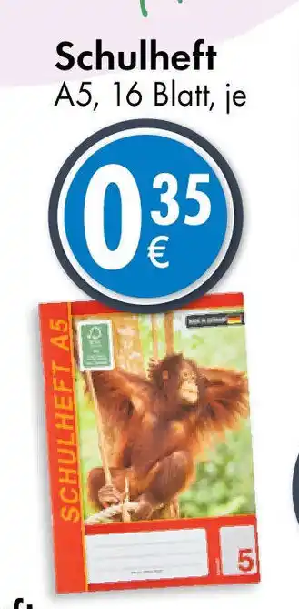 TEDi Sc Schulheft A5 Angebot