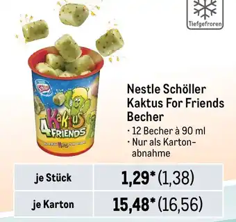 METRO Nestle Schöller Kaktus For Friends Becher Angebot